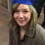 Graduate with cap on
